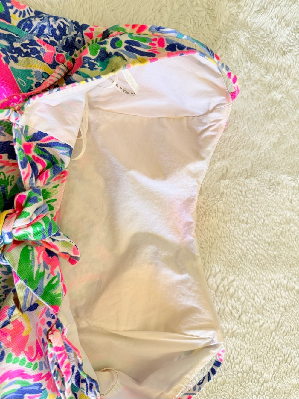 Lilly Pulitzer Neon Floral Paisley Mini Dress - Pink, Green, Blue - Picture 7 of 9